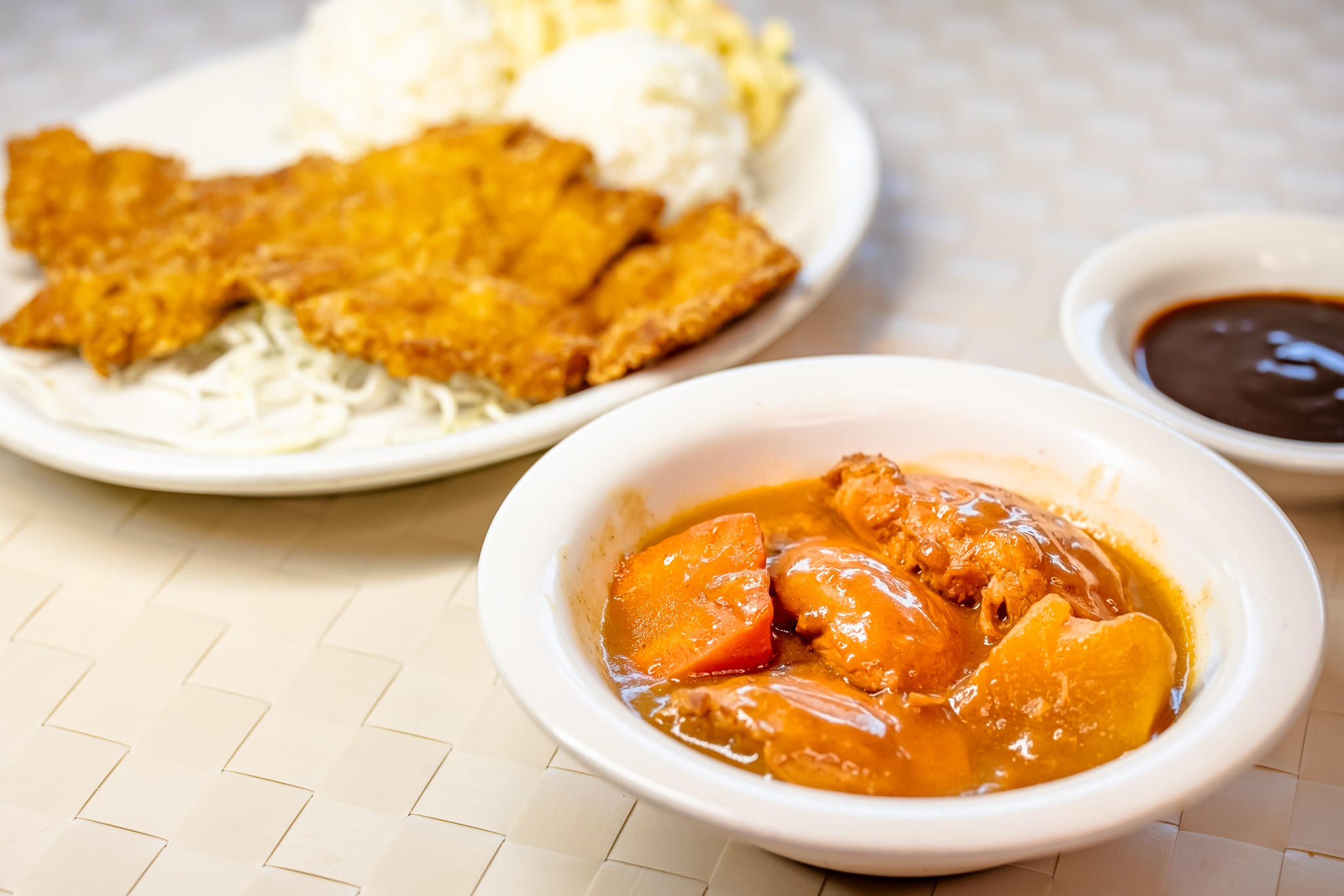 Order Curry and Katsu Combo Plate food online from Aloha Sunrise Cafe store, Henderson on bringmethat.com