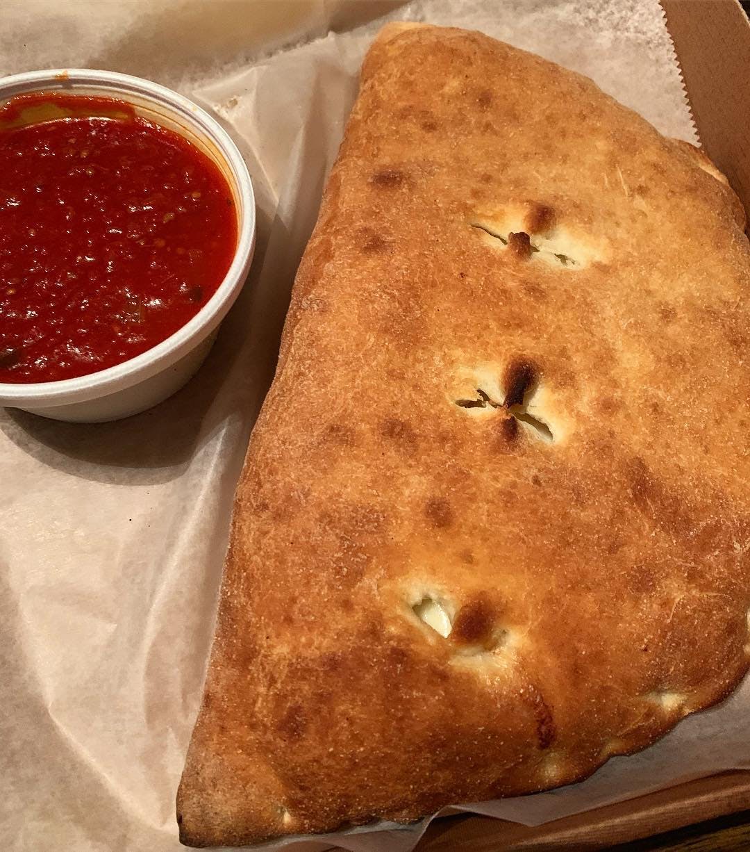 Order Pepperoni Calzone - Calzone food online from TJ's Pizza store, Asbury Park on bringmethat.com