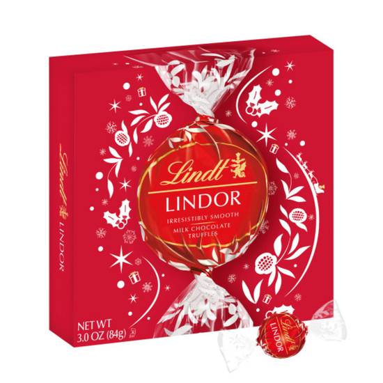 Order Lindt LINDOR Holiday Milk Chocolate Candy Truffles Token Gift Box, 3.0 oz. food online from CVS store, SOUDERTON on bringmethat.com