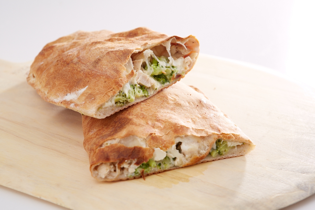 Order Chicken Broccoli Calzone food online from Sals Just Pizza store, North Andover on bringmethat.com