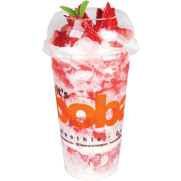 Order Strawberry Cream Slush food online from Boba Time store, Los Angeles on bringmethat.com