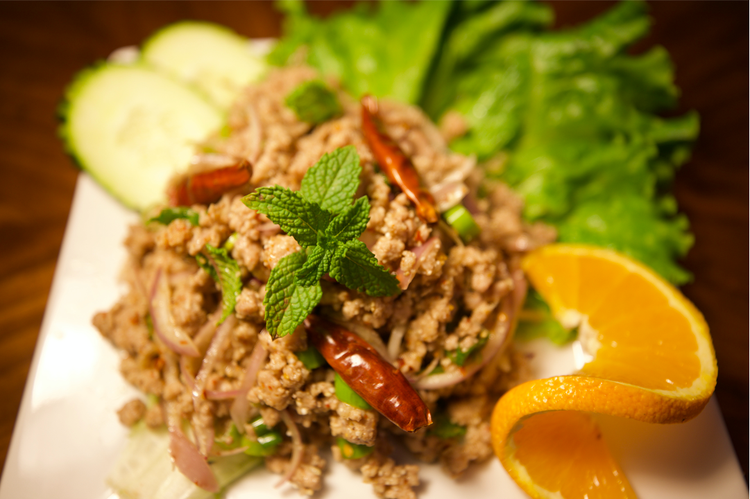 Order Larb (Chicken or Pork) food online from Cook On Thai store, Chino Hills on bringmethat.com