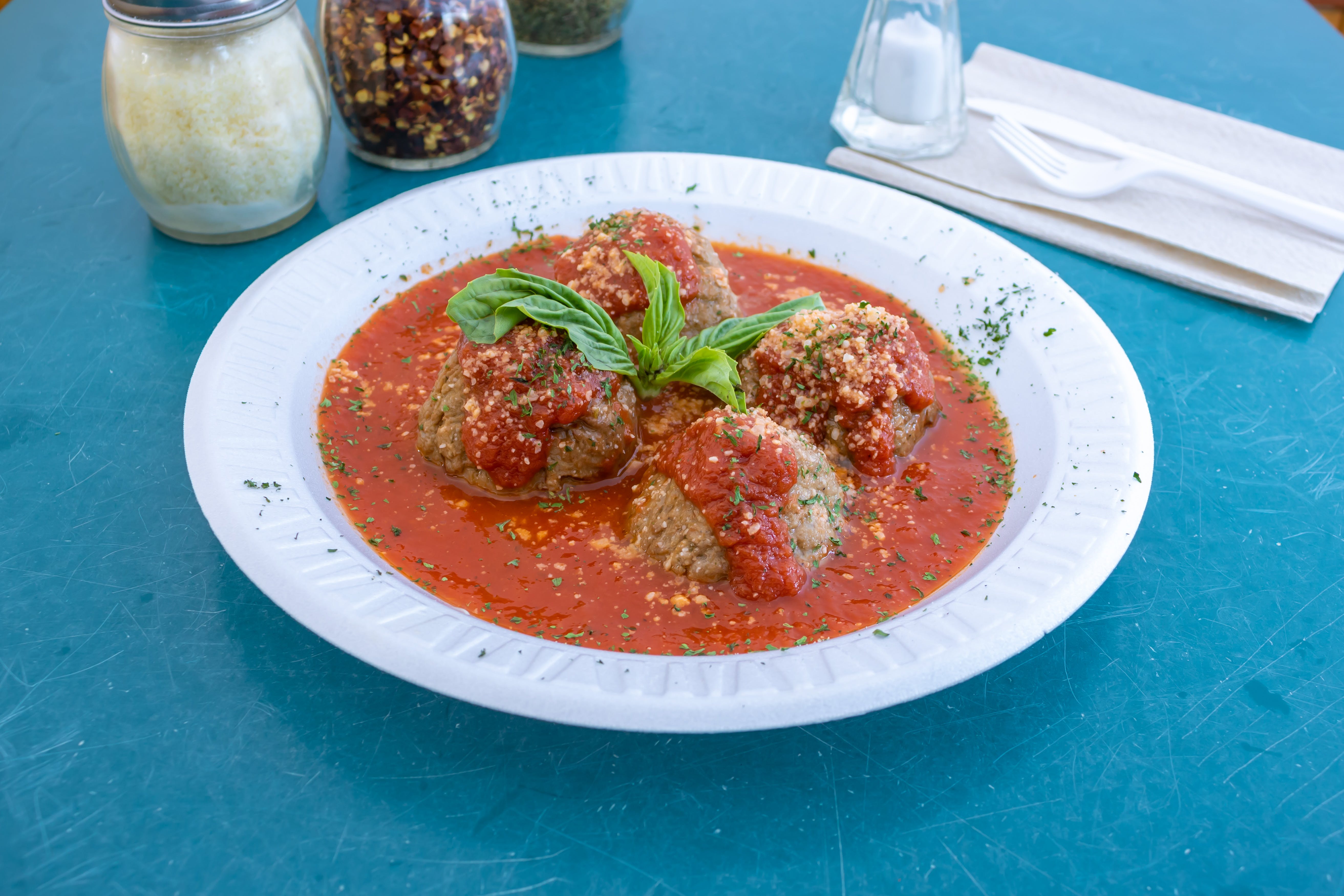 Order Side Meatballs - Side food online from T J's Pizza & Pasta store, Lawrence on bringmethat.com
