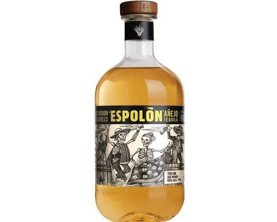 Order Espolon Tequila Anejo 750ml food online from Newport Wine & Spirits store, Newport Beach on bringmethat.com