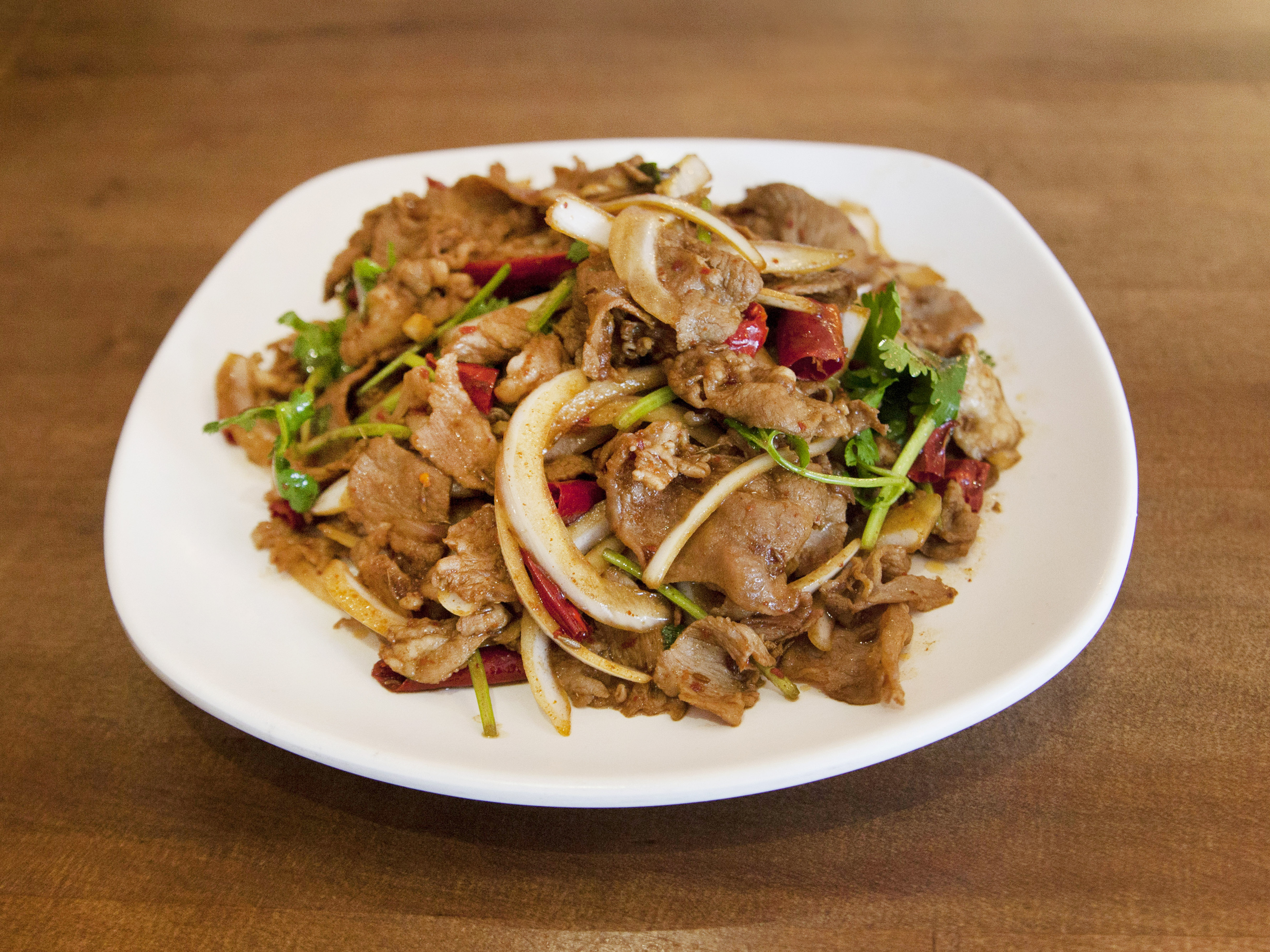 Order E13. Cumin Lamb food online from Northern Cafe store, Los Angeles on bringmethat.com