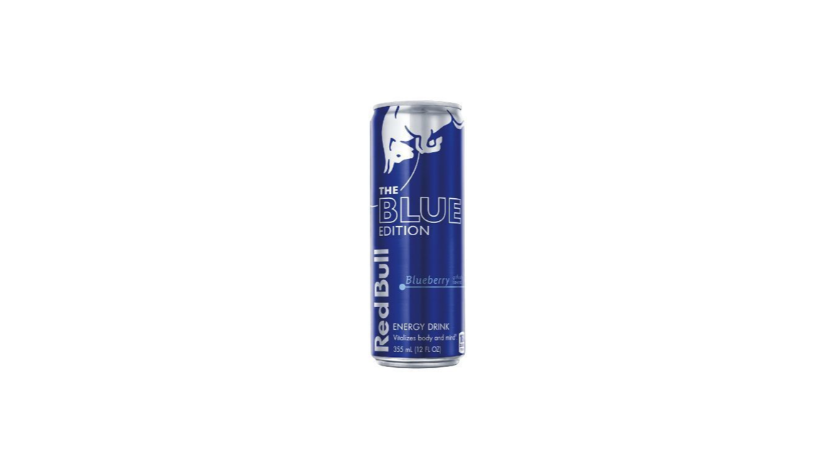 Order Red Bull Blue 12 oz food online from Cafe Verdi Rebel store, Las Vegas on bringmethat.com