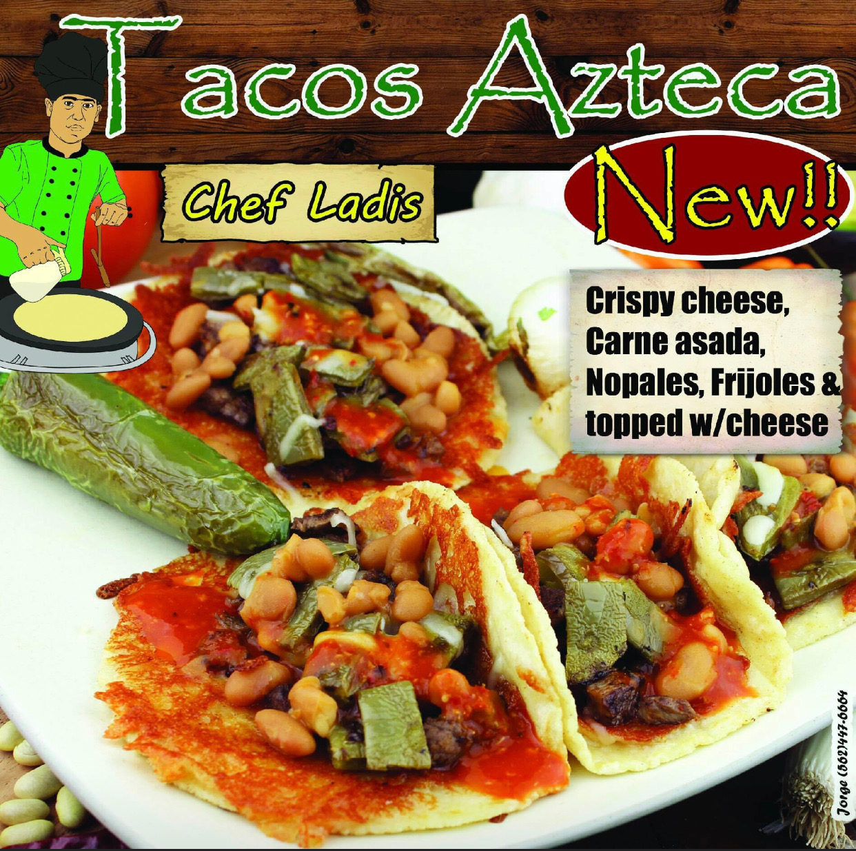 Order 4 Azteca Tacos and Can Soda food online from Que Buena Taqueria store, Whittier on bringmethat.com