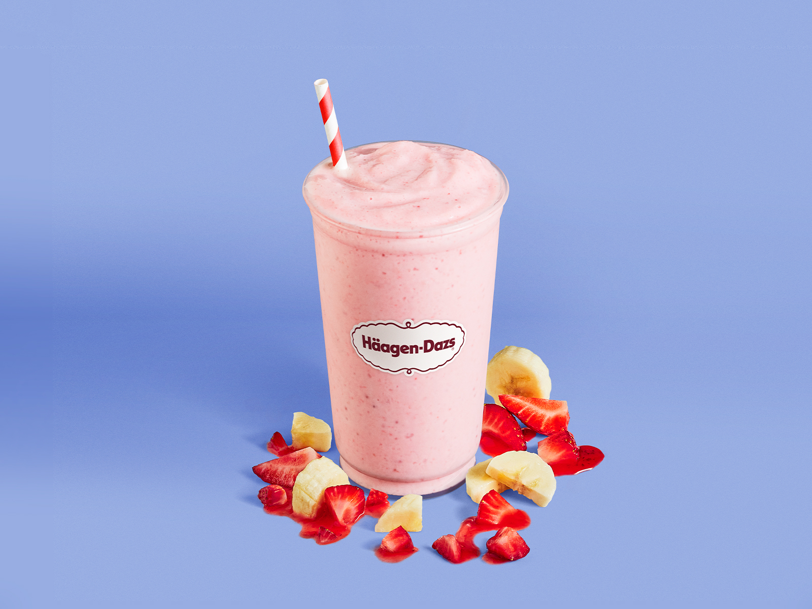 Order Strawberry Banana Smoothie food online from Häagen-Dazs store, North Brunswick on bringmethat.com