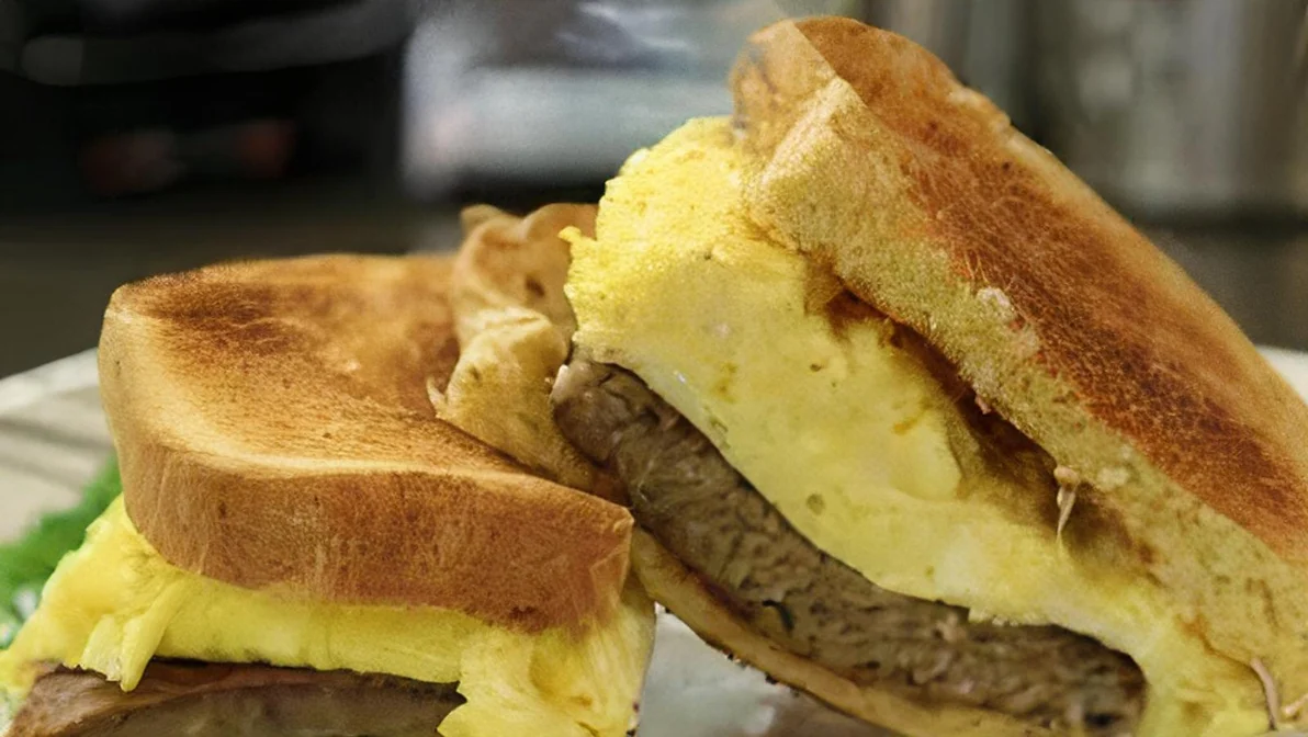 Order Scrapple, Egg & Cheese Sandwich food online from Lee Family Deli store, Camden on bringmethat.com