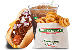 Order Chili Cheese Dog Combo food online from Burger Street 14 store, Hurst on bringmethat.com