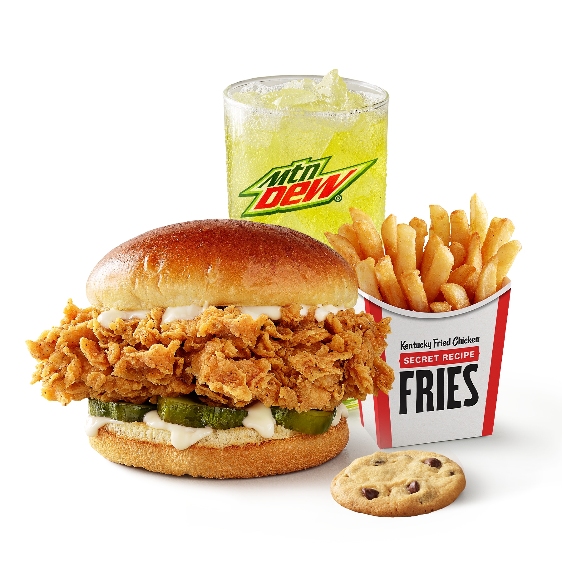 Order Classic Chicken Sandwich Combo food online from Kfc store, Carlsbad on bringmethat.com