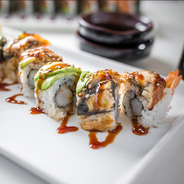 Order Dragon Roll food online from Ichiban Sushi & Bar store, Canyon Country on bringmethat.com