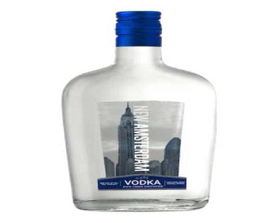 Order New Amsterdam, 375mL vodka (40.0% ABV) food online from Pit Stop Liquor Mart store, El Monte on bringmethat.com