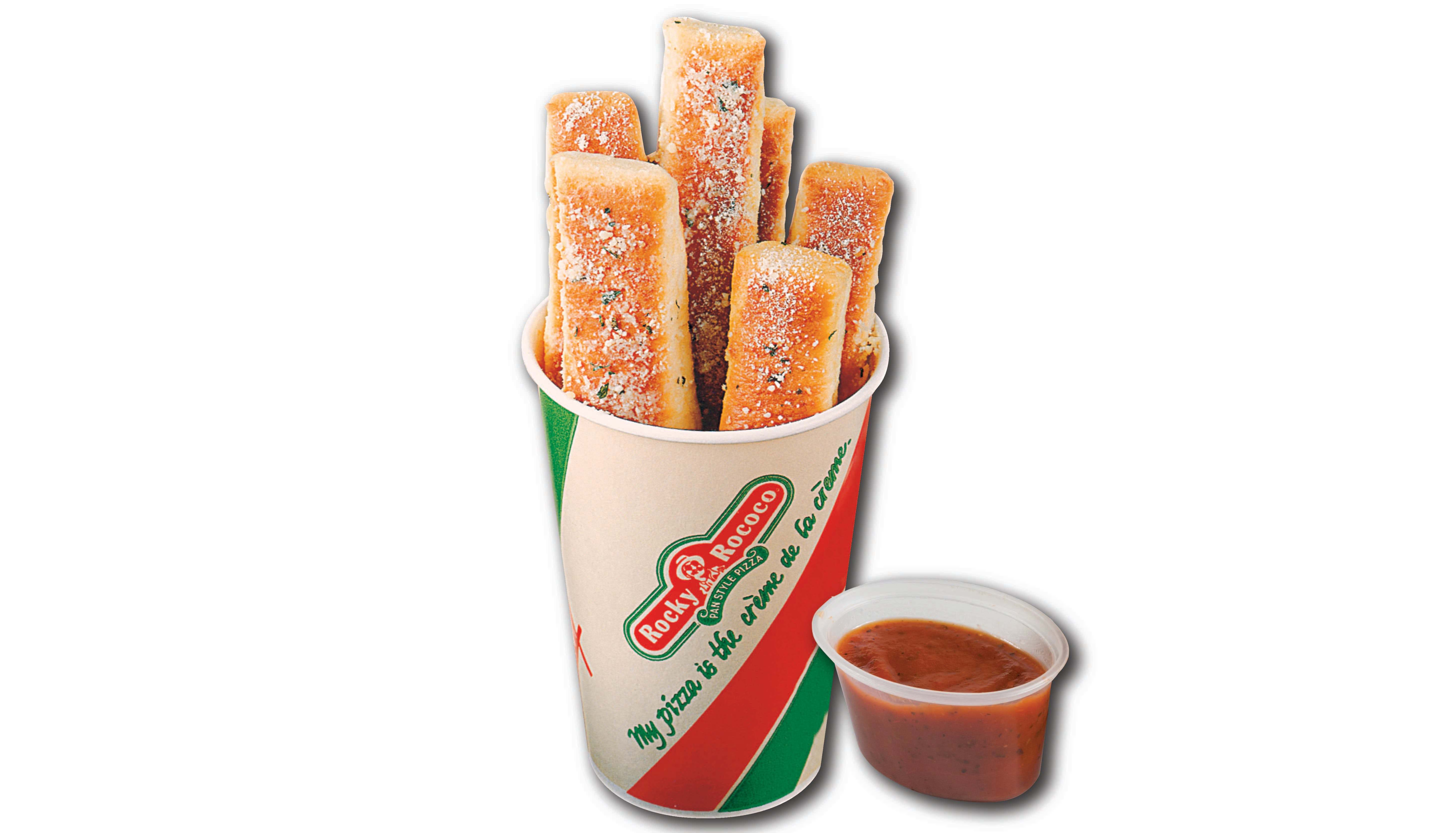Order Breadsticks - 6 Pieces food online from Rocky Rococo store, Wausau on bringmethat.com