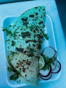 Order #4. Quesadilla food online from La Halal Taco store, Los Angeles on bringmethat.com