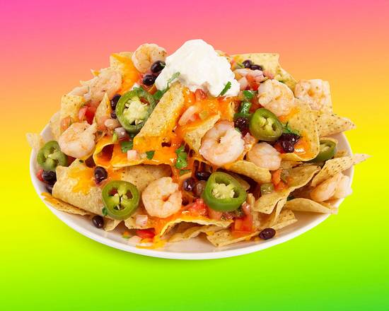 Order Shrimp Nachos food online from Chuck'S Cheesesteaks store, Fort Mill on bringmethat.com