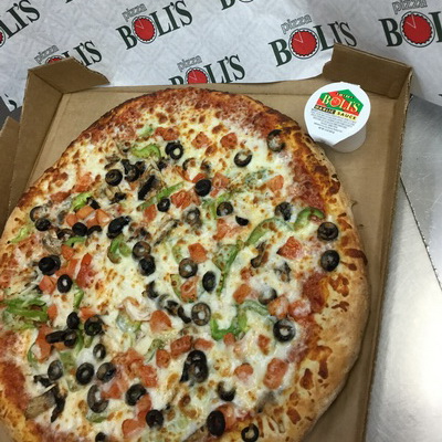 Order The Vegilicious Pizza food online from Pizza Bolis Baltimore store, Baltimore on bringmethat.com