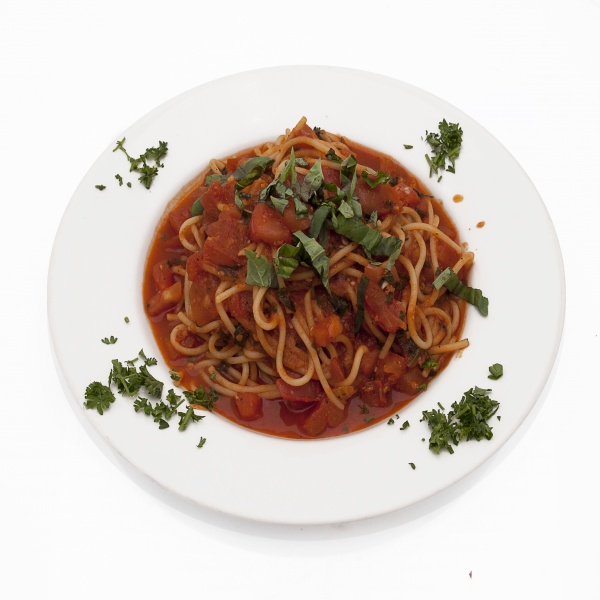 Order Spaghettini Alla Checca food online from Two guys from italy store, Glendale on bringmethat.com