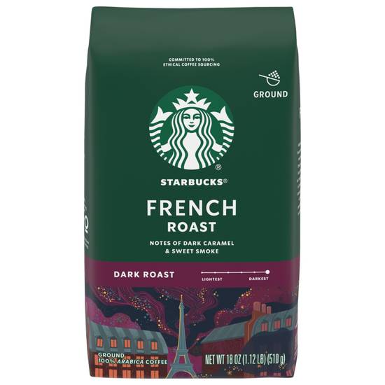 Order Starbucks French Roast Dark Ground Coffee, 18 OZ food online from Cvs store, LOS ANGELES on bringmethat.com