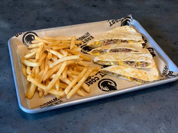 Order Bacon Cheeseburger Quesadilla food online from East Coast Wings + Grill store, Indian Trail on bringmethat.com