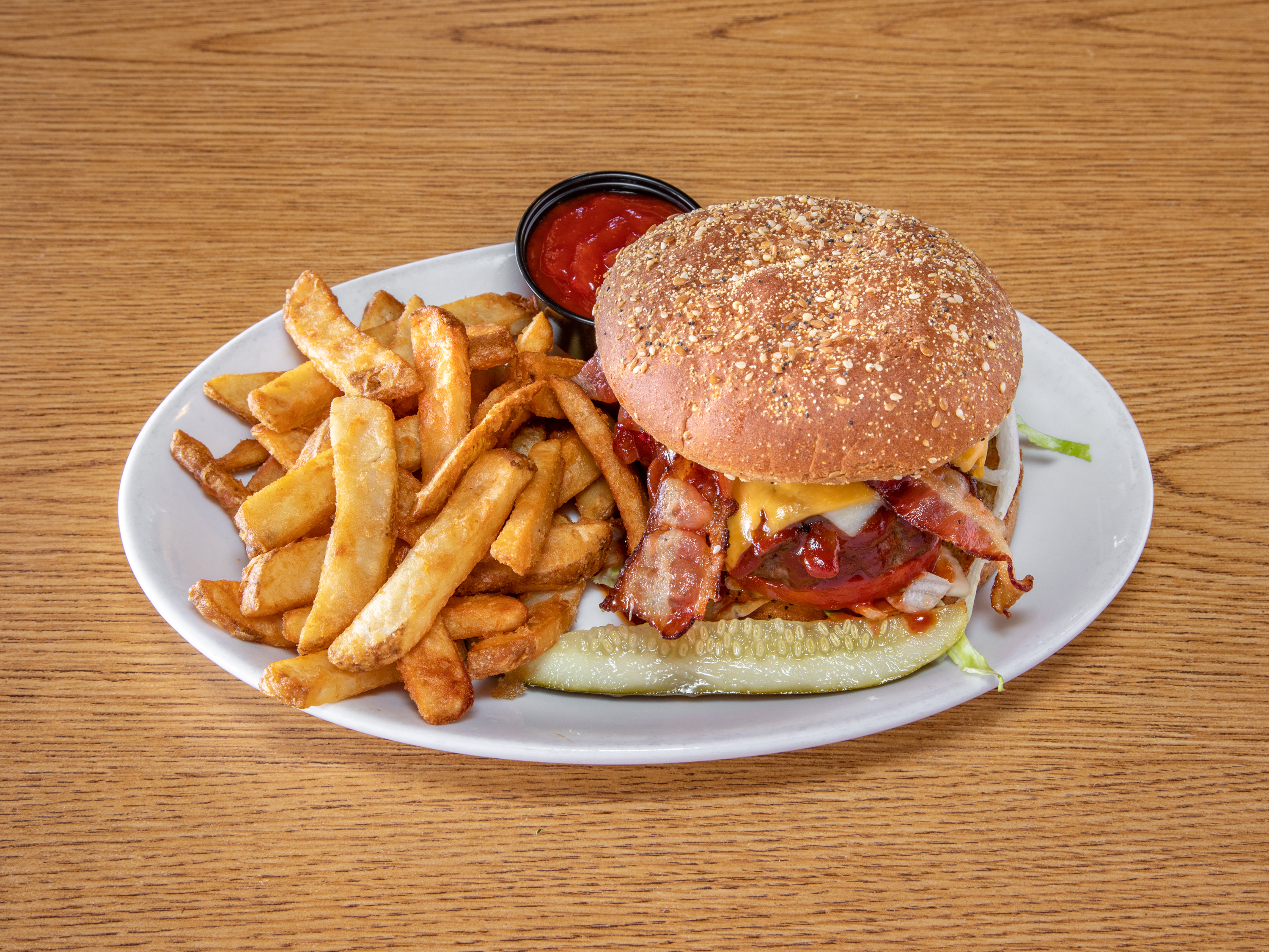 Order BBQ Burger food online from Ck Tavern & Grill store, Phoenix on bringmethat.com