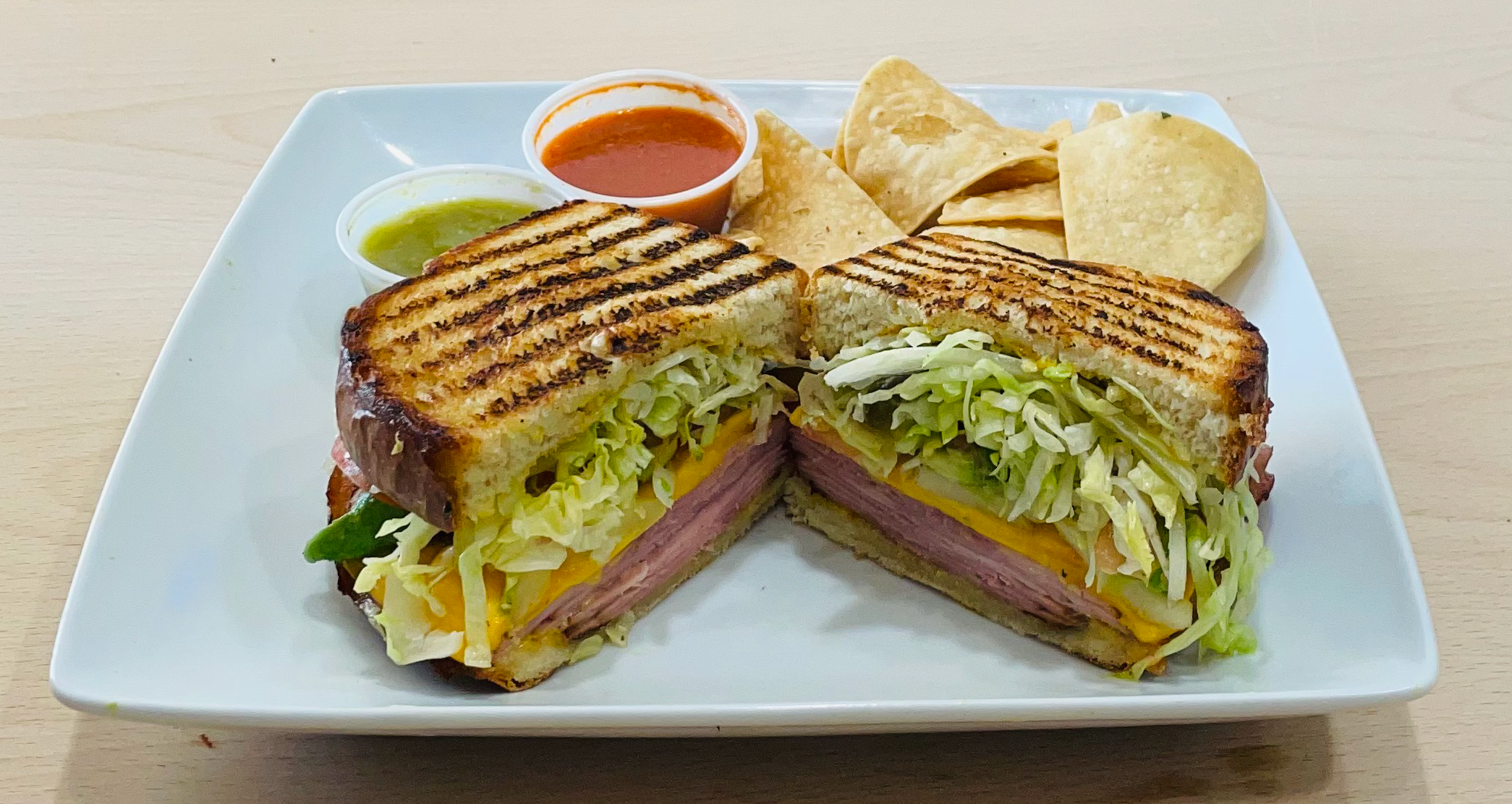 Order Ham & Cheese Sandwich food online from Taqueria Las Virgenes store, Calabasas on bringmethat.com