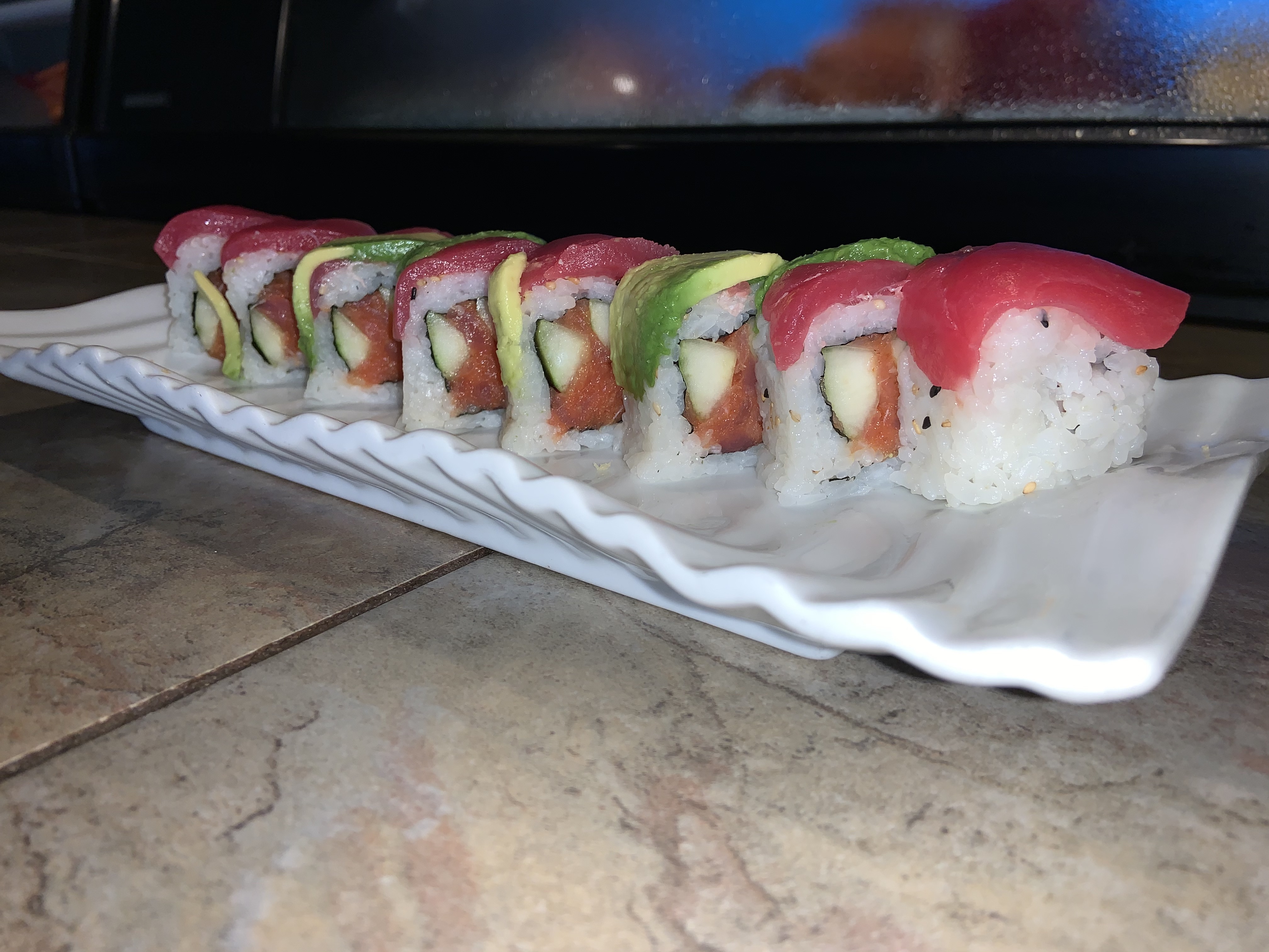 Order Red Rainbow Roll food online from Sushi 101 store, Charleston on bringmethat.com