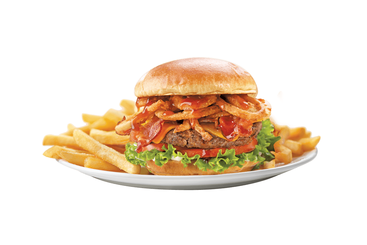 Order Honey BBQ Burger food online from Friendly store, Norwood on bringmethat.com