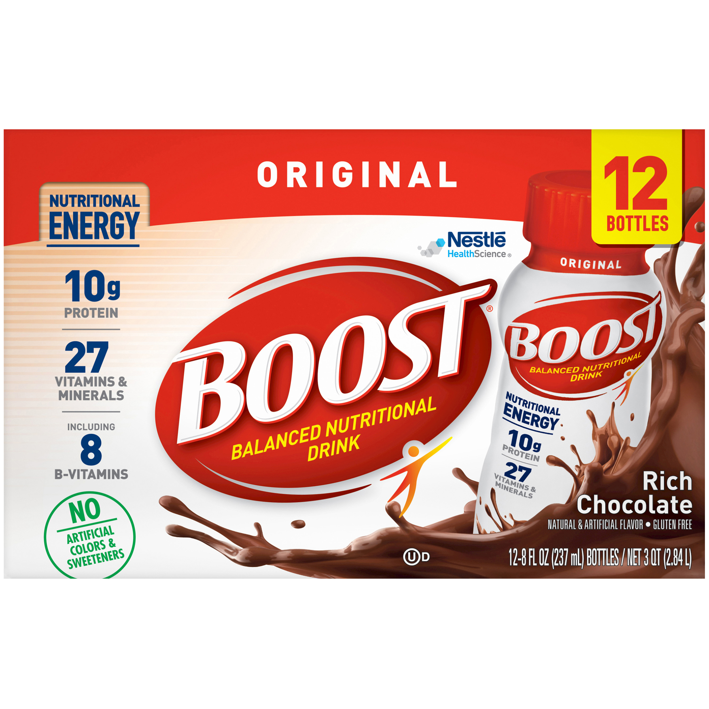 Order Boost Original Ready-to-Drink Nutritional Drink - Rich Chocolate, 8 fl oz, 12 ct food online from Rite Aid store, Cathedral City on bringmethat.com