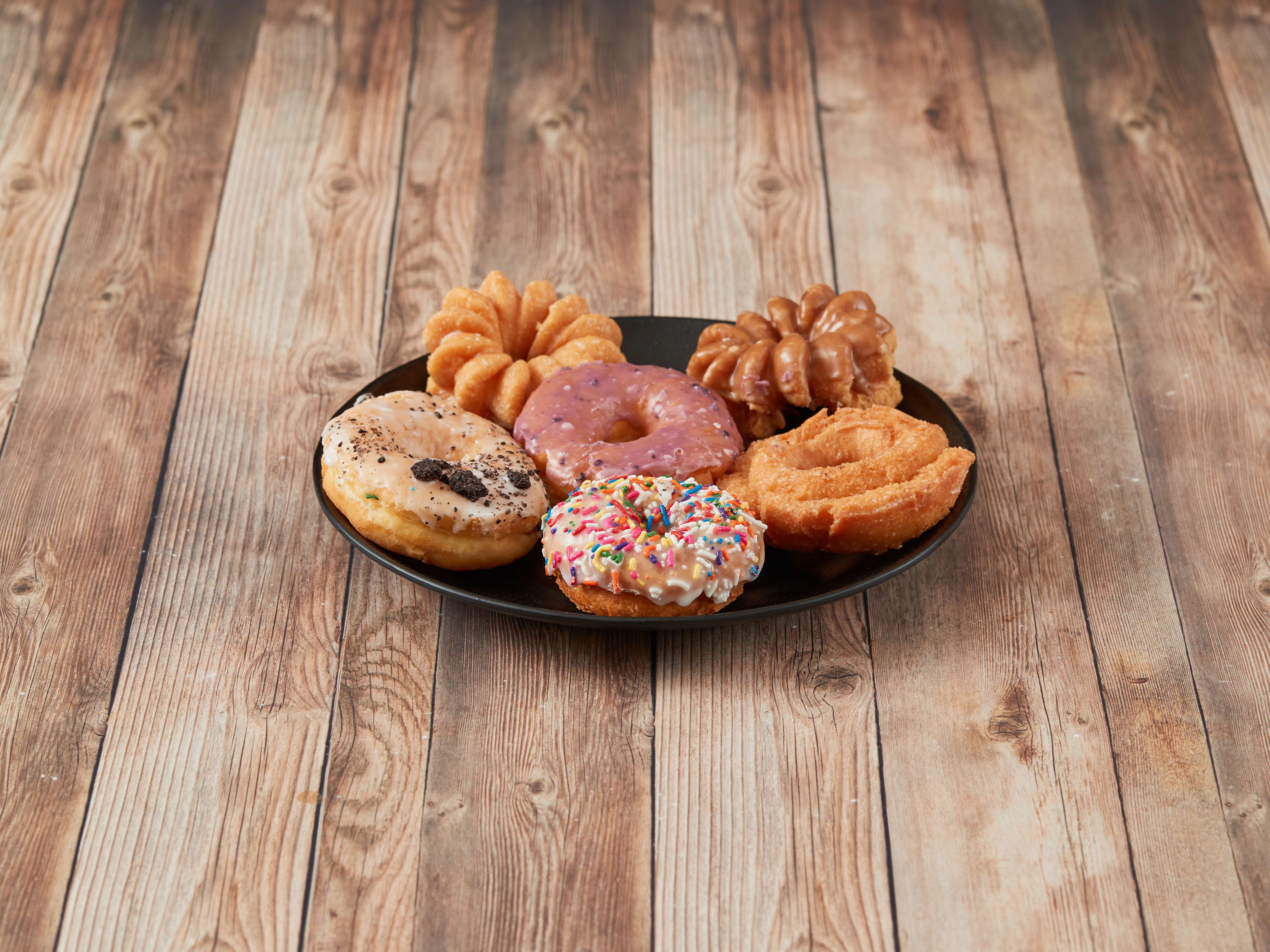 Order Assorted 1/2 Dozen Donuts food online from Donut Time store, Abilene on bringmethat.com
