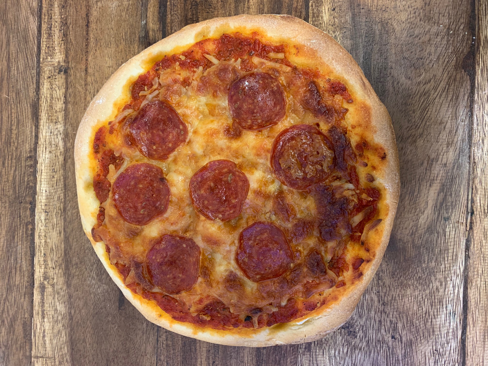 Order Pepperoni Pizza food online from Savoia Pastry Shoppe store, Rochester on bringmethat.com