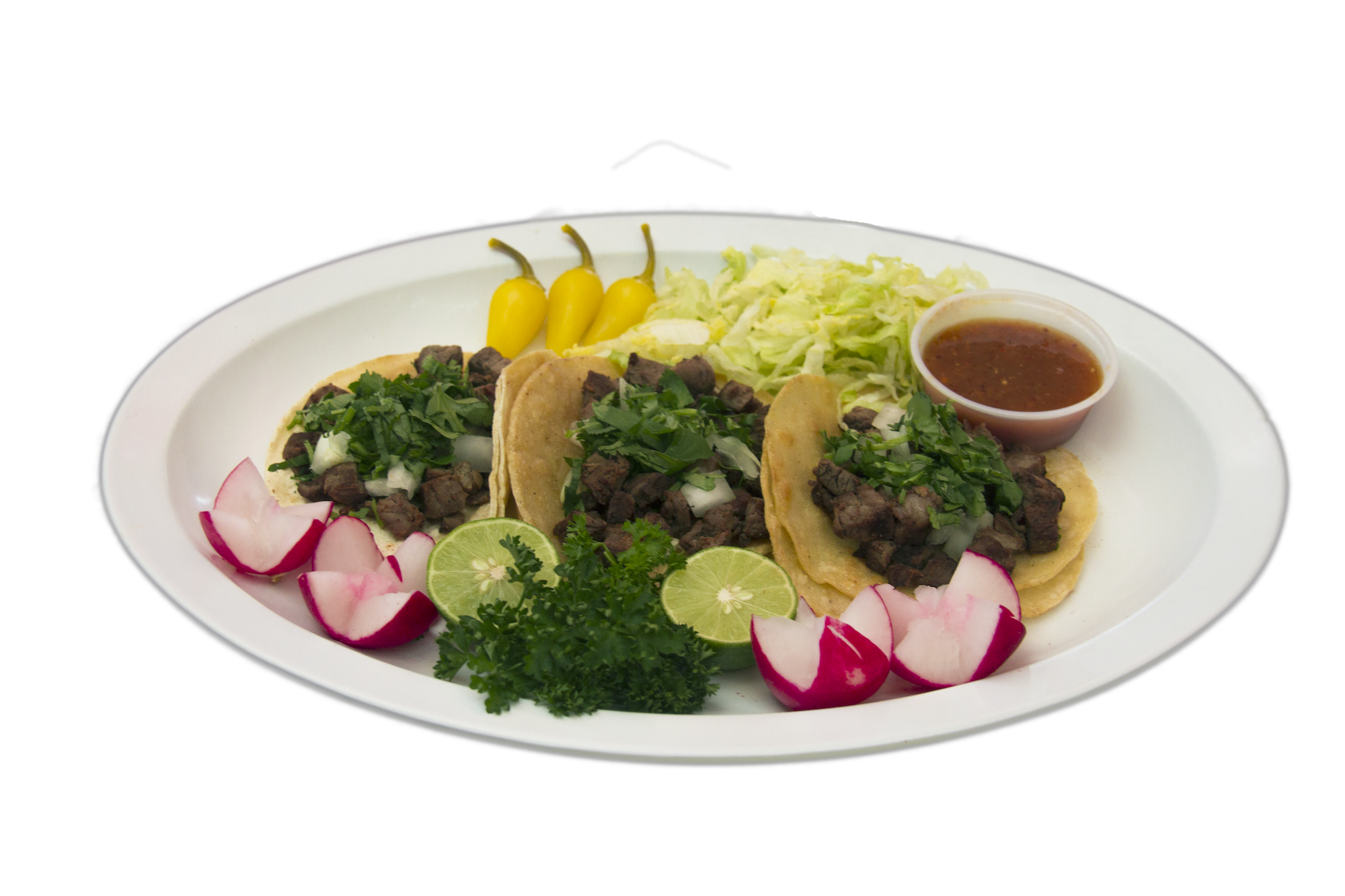 Order 3 Tacos food online from Savory Burger store, Long Beach on bringmethat.com