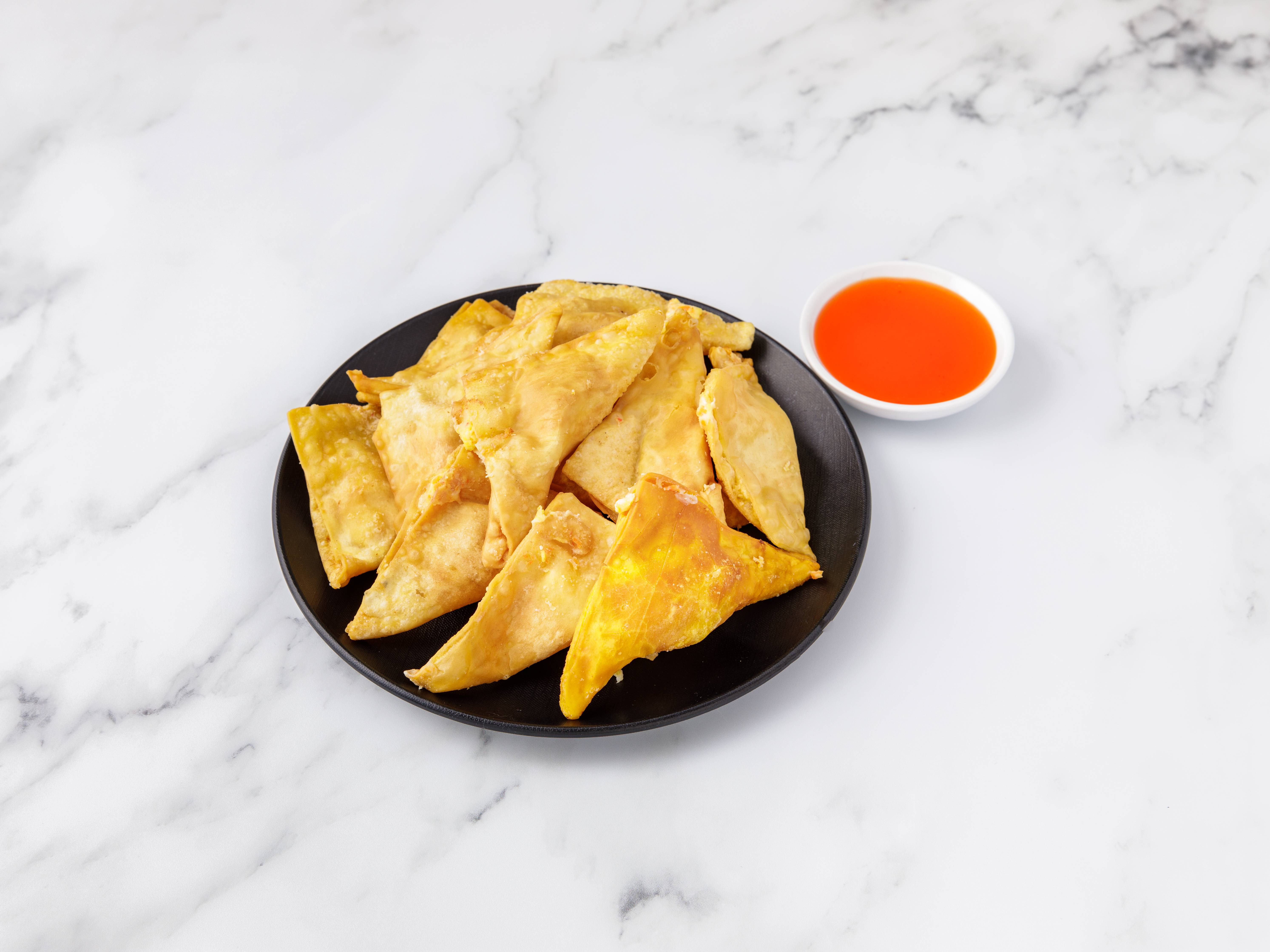 Order 17. Crab Rangoon Cheese Wonton food online from Golden Palace store, Clifton on bringmethat.com