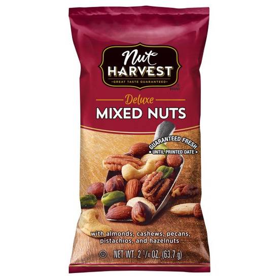 Order Nut Harvest Deluxe Mixed Nuts food online from Exxon Food Mart store, Port Huron on bringmethat.com