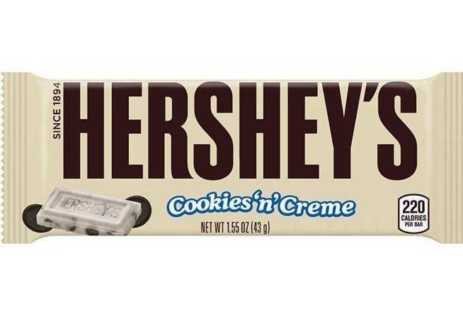 Order Hershey Cookies & Cream  food online from Fialkoff Kosher Pizza store, Lawrence on bringmethat.com