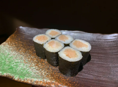 Order R13. Yellowtail Roll food online from Sushitoo Express store, Gibsonia on bringmethat.com