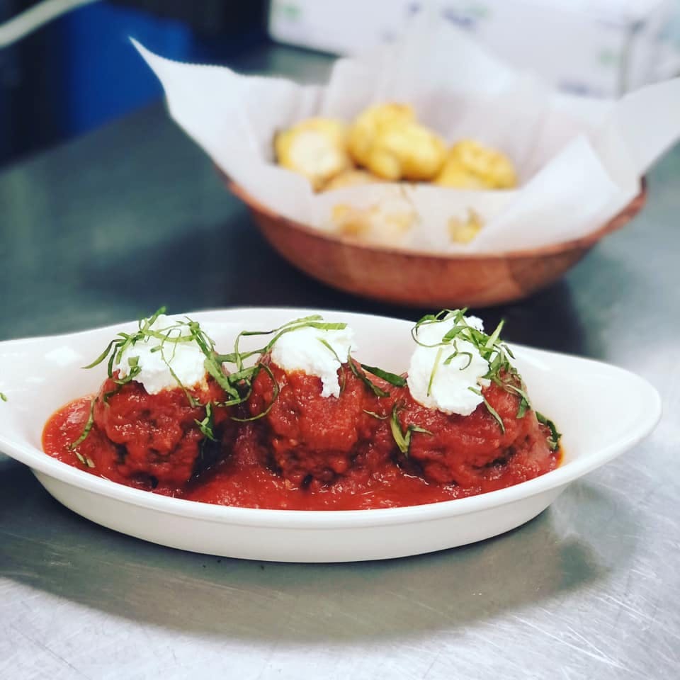 Order Meatballs Basilico - Appetizer food online from Bocci store, Durham on bringmethat.com
