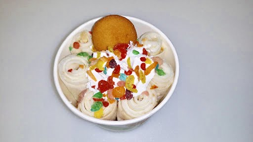 Order Vanilla Dream Rolled Ice Cream food online from Touhy Fruity store, Norridge on bringmethat.com