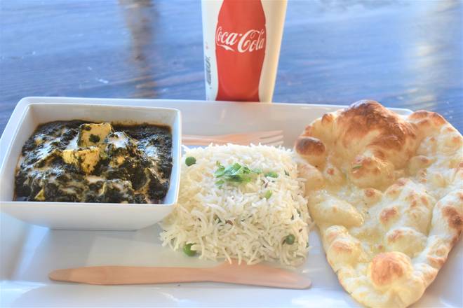 Order Palak Paneer Combo food online from Cafe Namasthe store, Lehi on bringmethat.com
