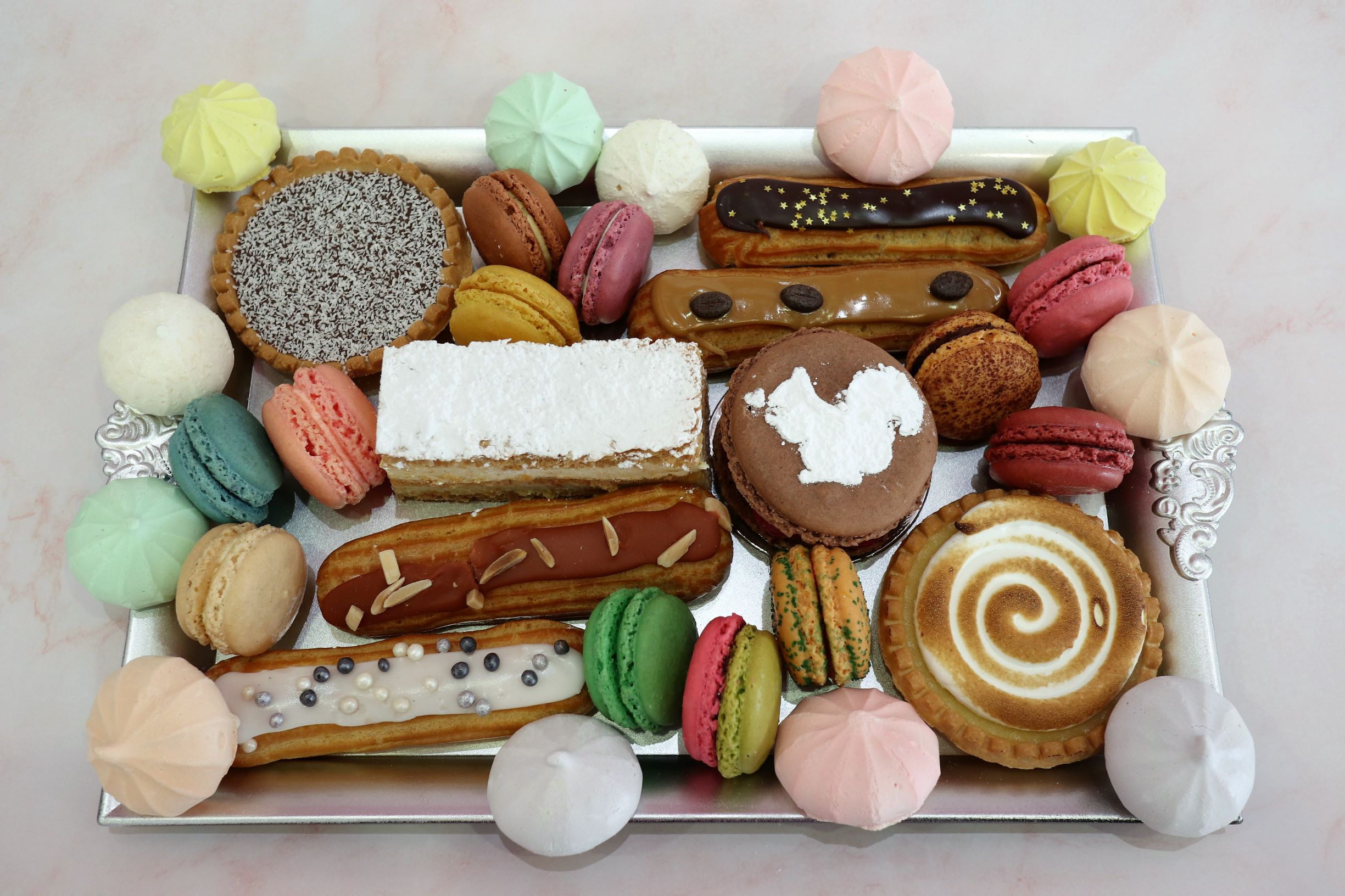 Order French Pastries Platter food online from Le Macaron French Pastries store, Huntsville on bringmethat.com