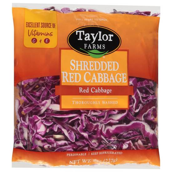 Order Taylor Farms · Shredded Red Cabbage (8 oz) food online from Tom Thumb Express store, Arlington on bringmethat.com