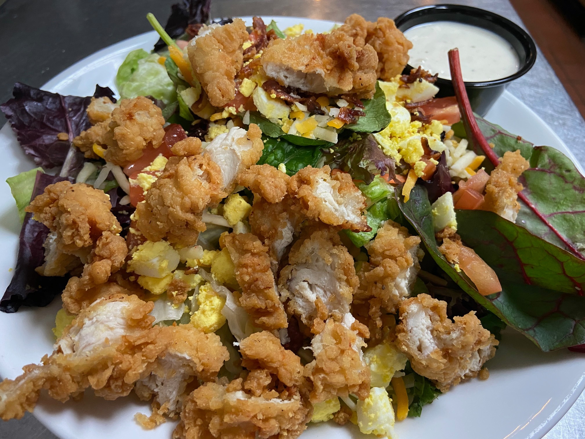 Order Chicken Club Salad food online from Ground Round store, Neenah on bringmethat.com