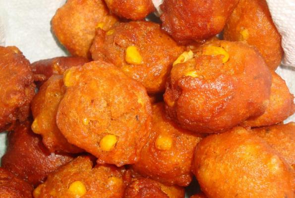 Order CORN FRITTER BITES food online from Kloby's Smokehouse store, Laurel on bringmethat.com