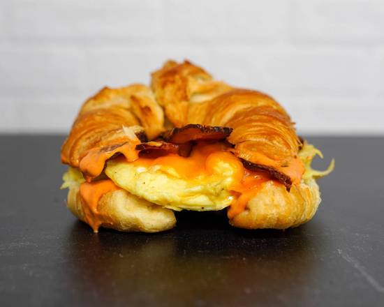 Order Croissant, Bacon, Egg & Cheddar food online from Neighborhood Cafe store, Hopewell on bringmethat.com