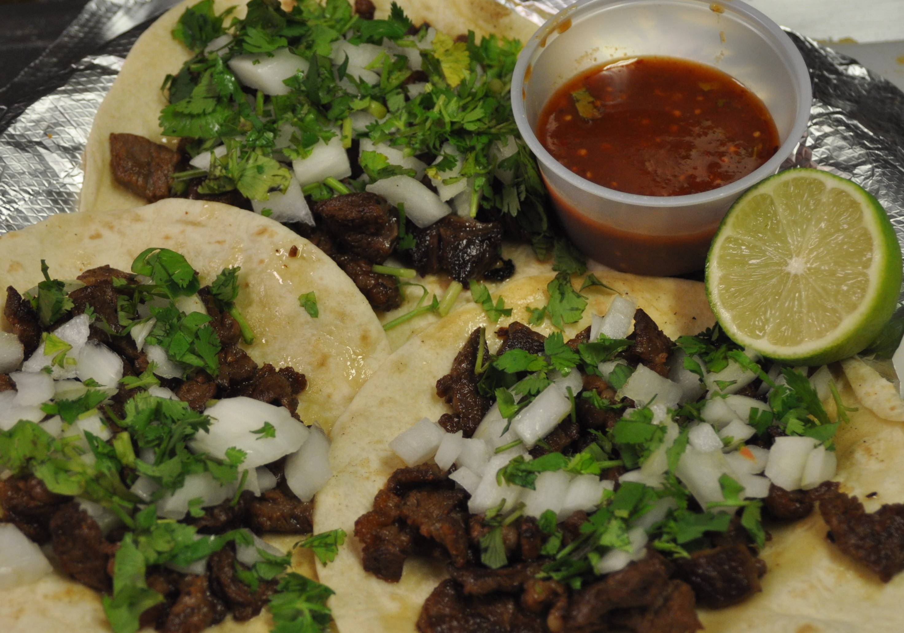 Order O/ Tacos de Asada food online from Los Bravos Mexican Restaurant store, Atlanta on bringmethat.com