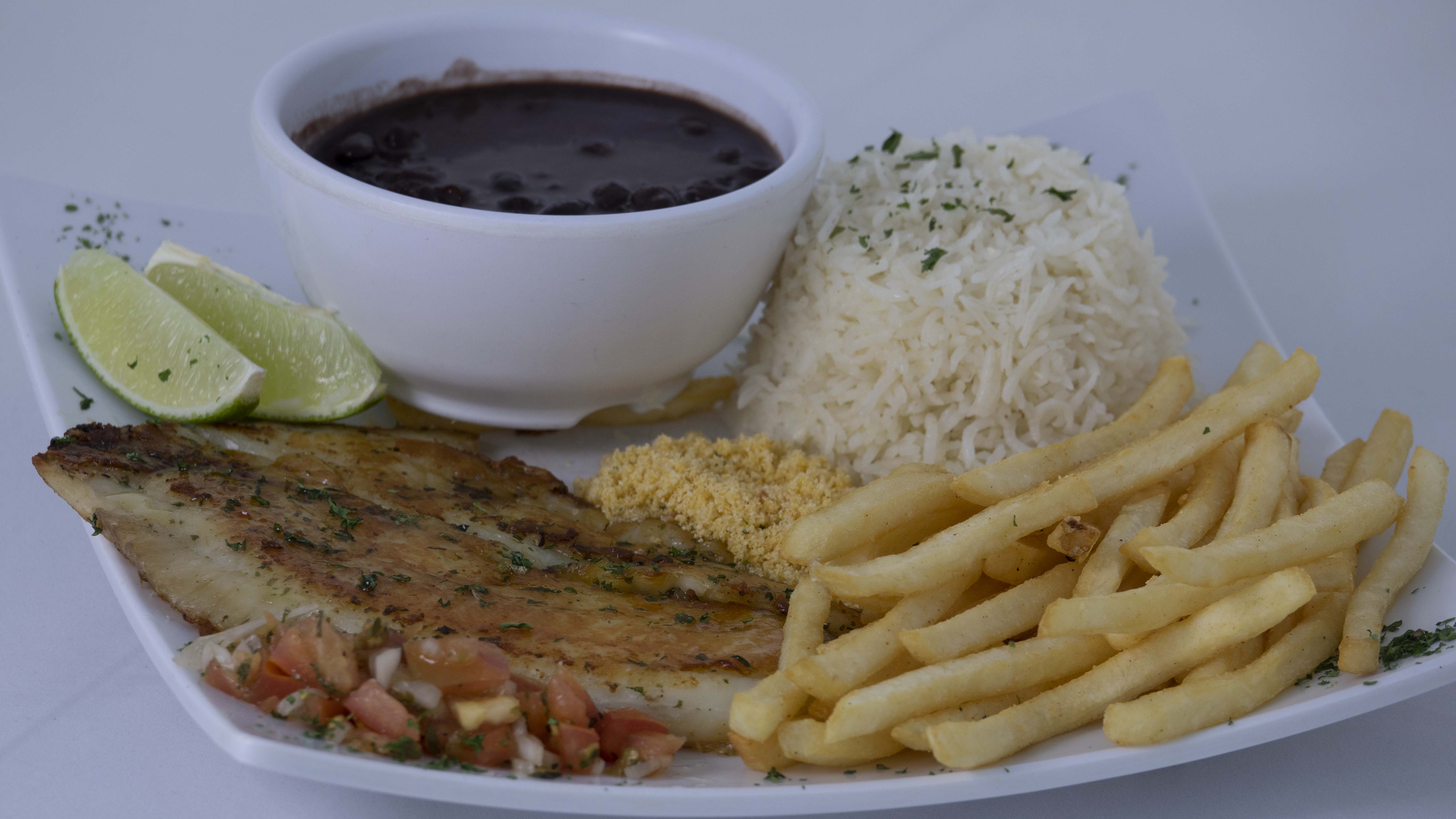 Order 302. File de Tilapia Grelhado Combo Plate   food online from Brazilian Plate House store, Torrance on bringmethat.com