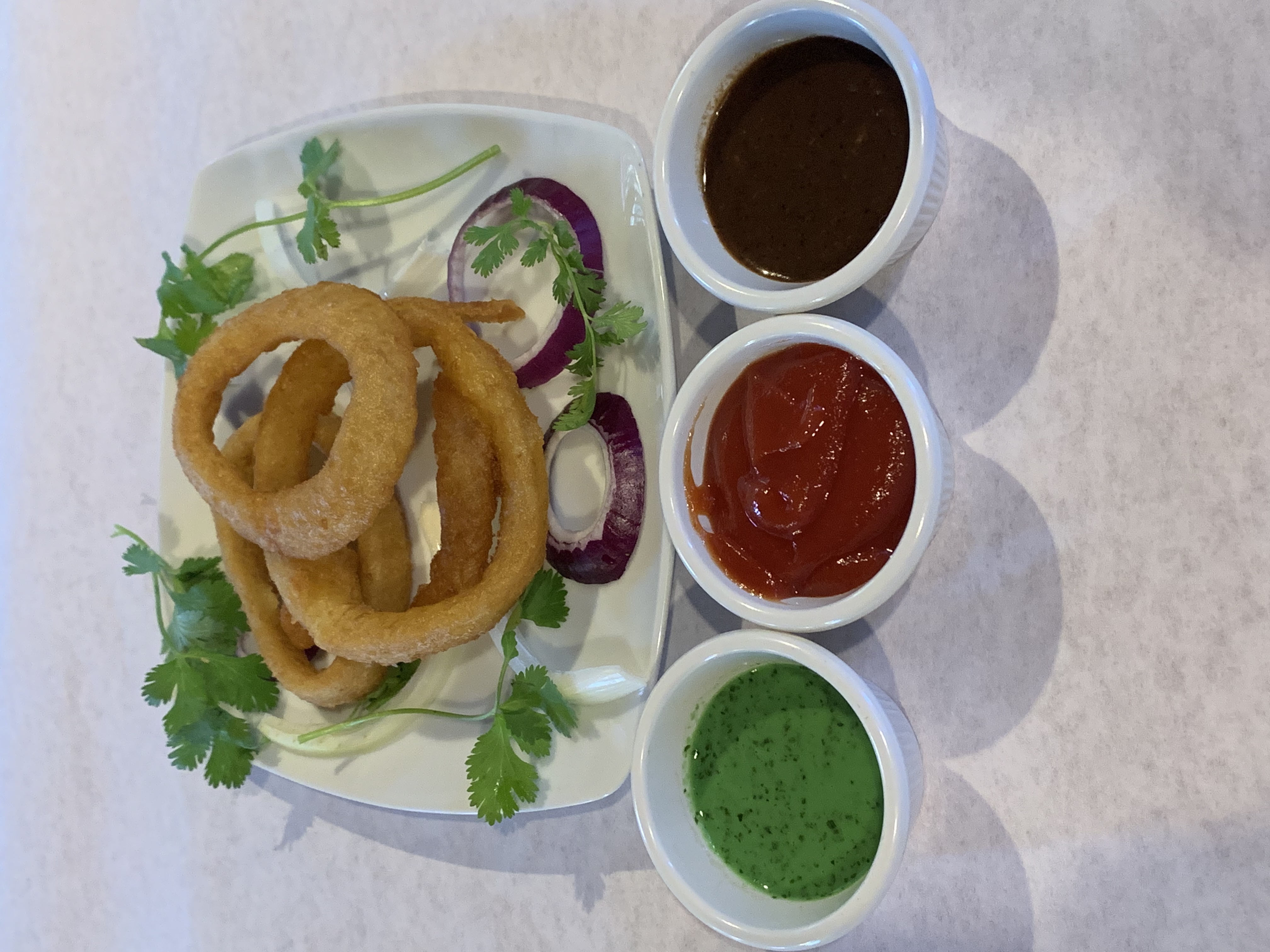 Order  Onion Rings food online from North Indian Restaurant store, Philadelphia on bringmethat.com
