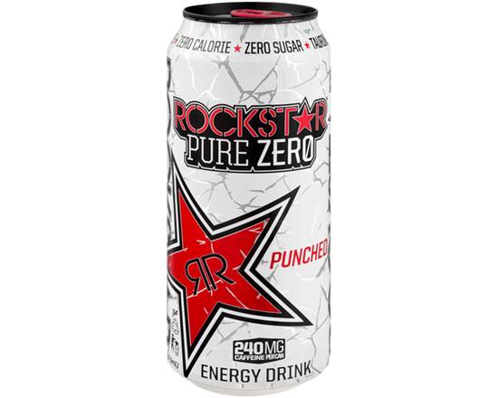 Order Rockstar Pure Zero Punched 16oz food online from Extra Mile 2038 store, Dana Point on bringmethat.com