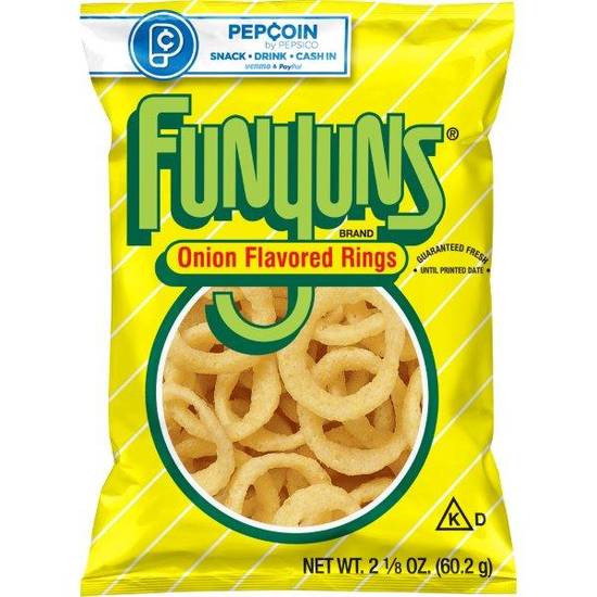 Order Funyuns Onion Flavored Rings (2.125 oz) food online from Rite Aid store, Yamhill County on bringmethat.com