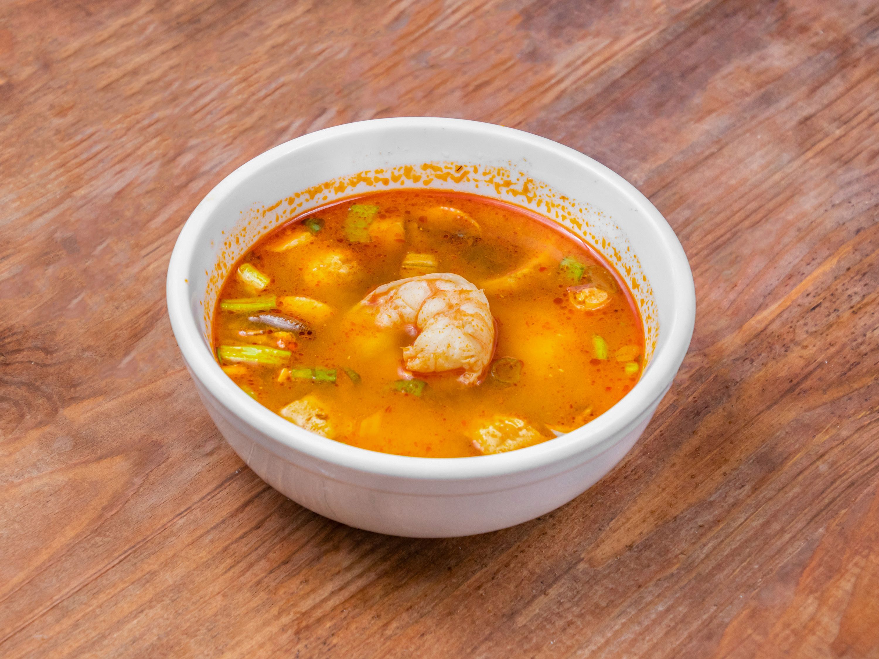 Order Tom Yum Soup food online from Spice 3:16 store, Cumming on bringmethat.com